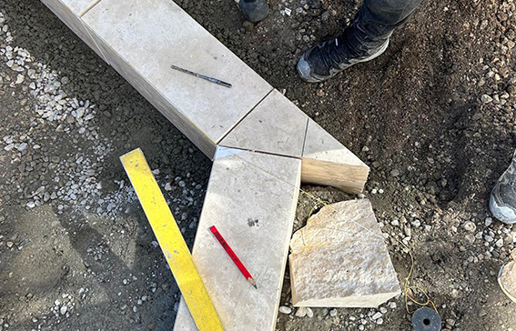 Zúzottkő ágyazat dokumentáció – 0–4 mm finomzúzottkő tömörítés előtt